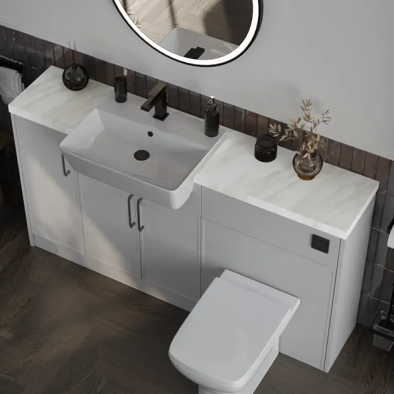 Oliver Dust Grey 1400 Slim Shaker Fitted Furniture Oliver Dust Grey 1400 Slim Shaker Fitted Furniture