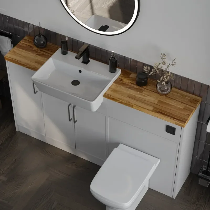 Oliver Dust Grey 1400 Slim Shaker Fitted Furniture Oliver Dust Grey 1400 Slim Shaker Fitted Furniture