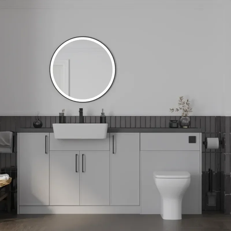 Main product image for the Oliver Dust Grey 1800 Slim Shaker Fitted Furniture 1