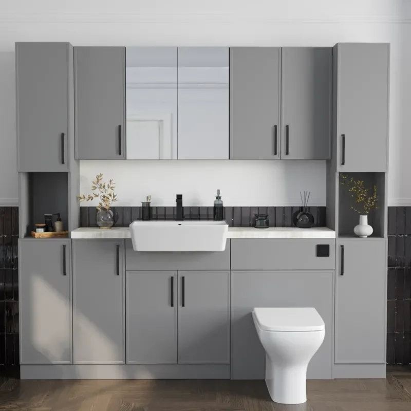 Oliver Dust Grey 2100 Slim Shaker Fitted Furniture