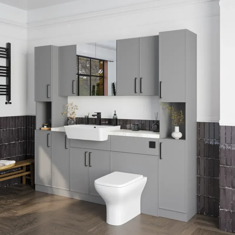 Oliver Dust Grey 2100 Slim Shaker Fitted Furniture