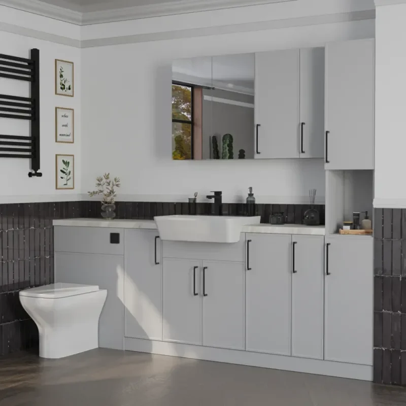 Oliver Dust Grey 2200 Slim Shaker Fitted Furniture
