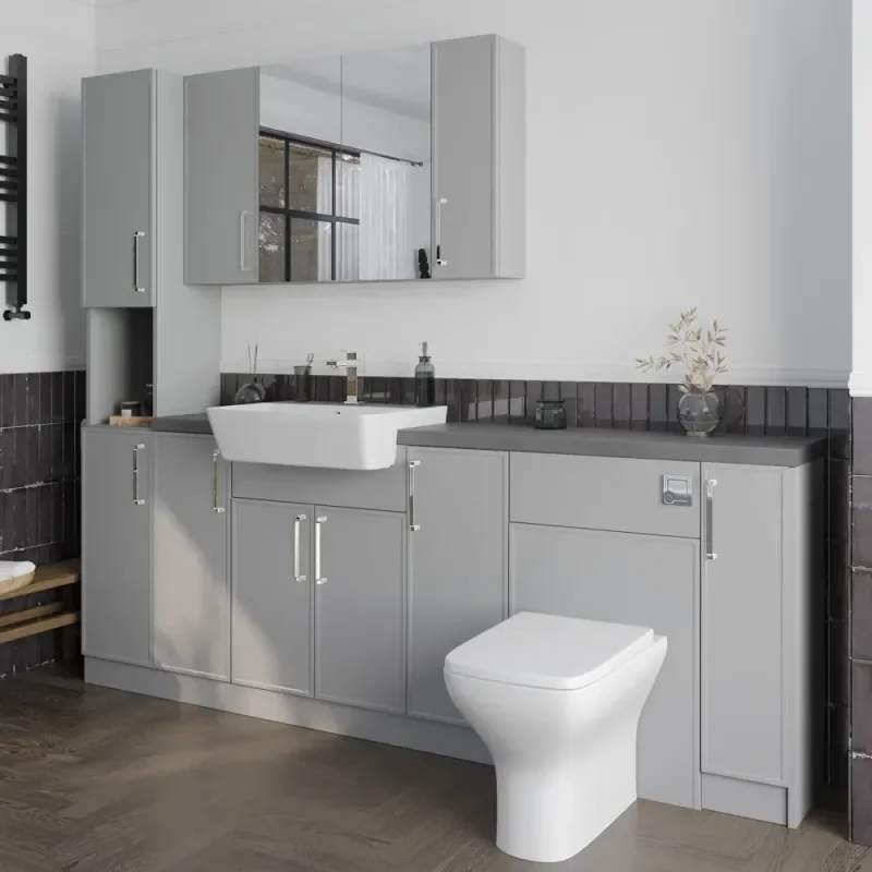 Oliver Dust Grey 2200 Slim Shaker Fitted Furniture