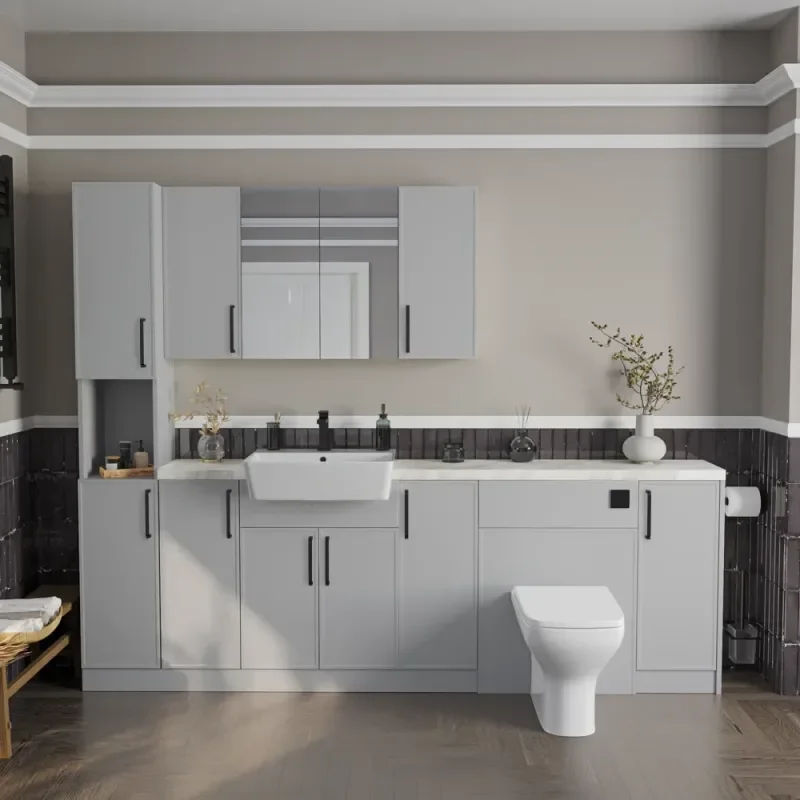 Oliver Dust Grey 2300 Slim Shaker Fitted Furniture