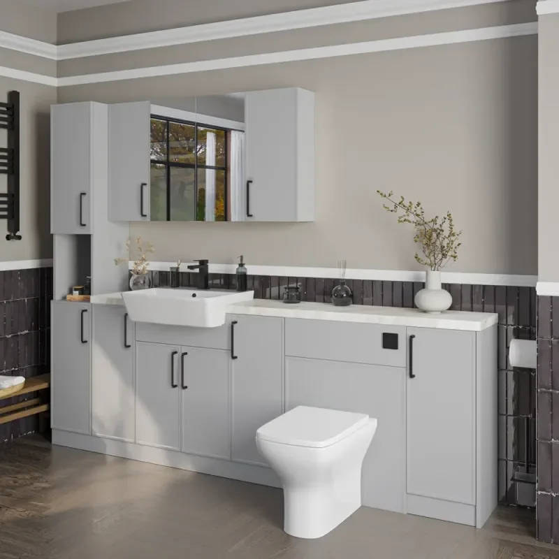 Oliver Dust Grey 2300 Slim Shaker Fitted Furniture