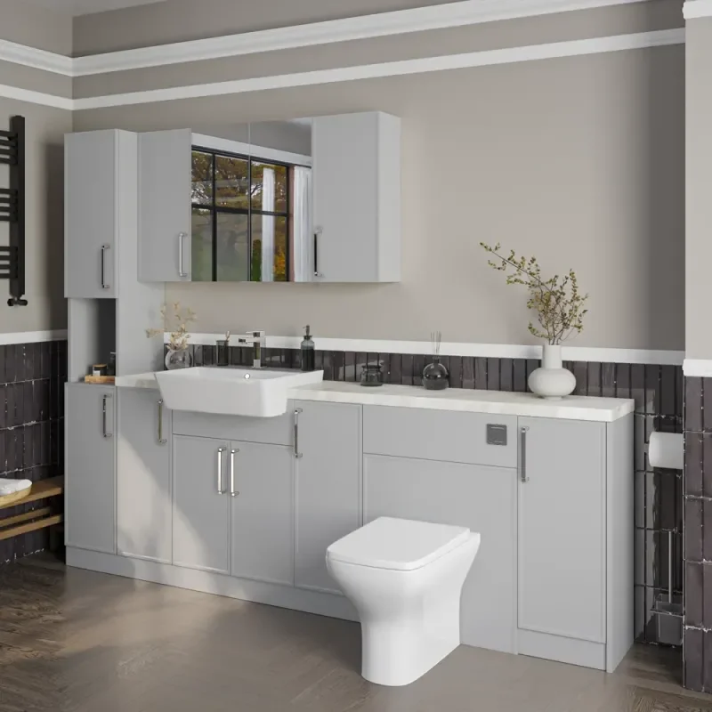 Oliver Dust Grey 2300 Slim Shaker Fitted Furniture