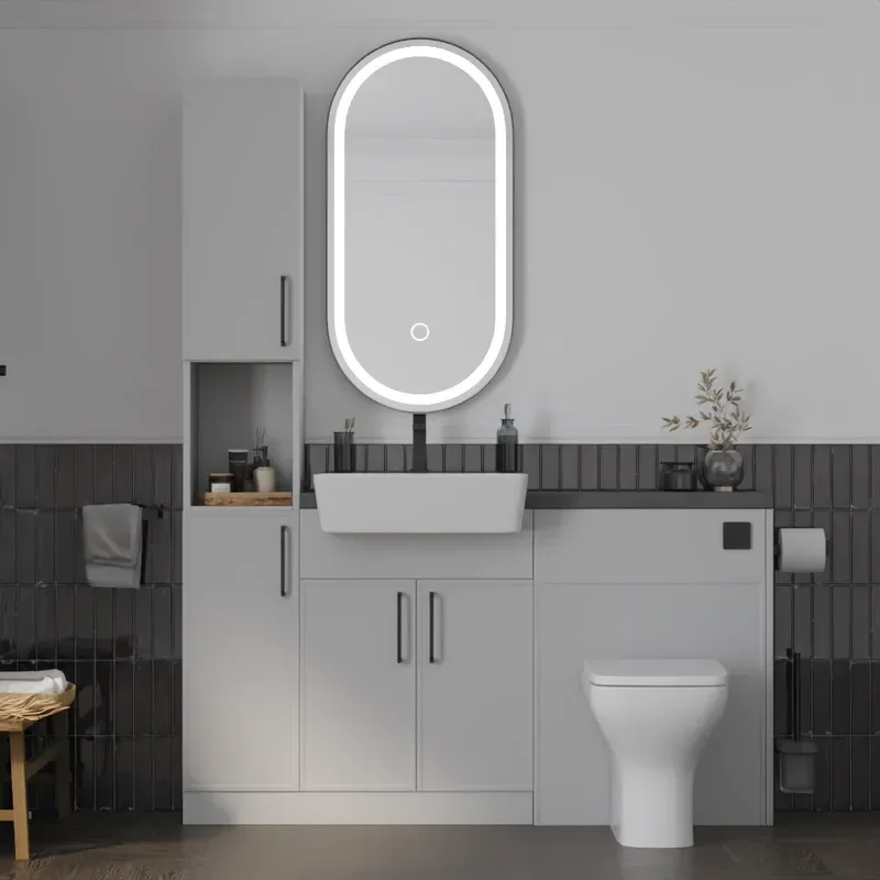 Main product image for the Oliver Dust Grey 1500 Slim Shaker Fitted Furniture 1