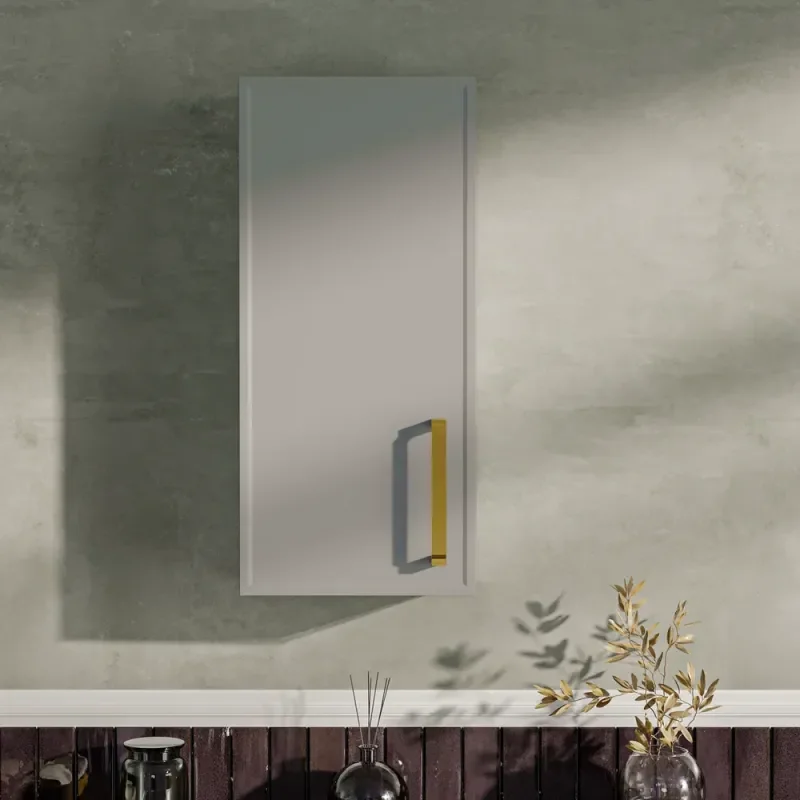 Oliver Dust Grey 300mm Wall Cabinet with Slim Shaker Door