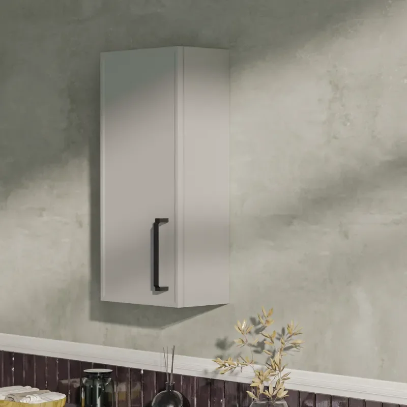 Oliver Dust Grey 300mm Wall Cabinet with Slim Shaker Door