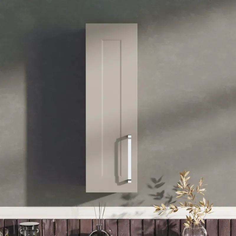 Oliver Dust Grey 200mm Wall Cabinet with Slim Shaker Door