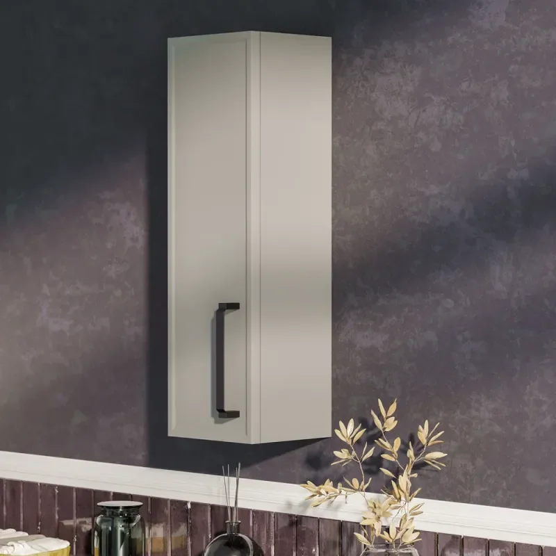 Oliver Dust Grey 200mm Wall Cabinet with Slim Shaker Door