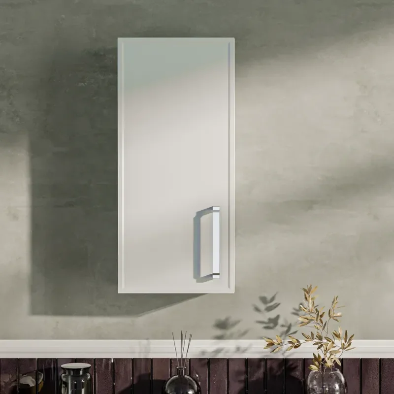 Oliver Matt White 300mm Wall Cabinet with Shaker Door (Slim & Standard)