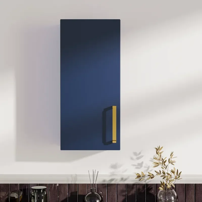 Oliver Navy Blue 300mm Wall Cabinet