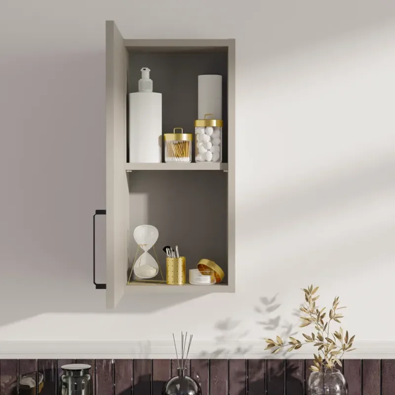 Oliver Cashmere 300mm Wall Cabinet with Shaker Door