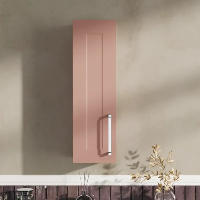 Oliver Pink 200mm Wall Cabinet with Shaker Door