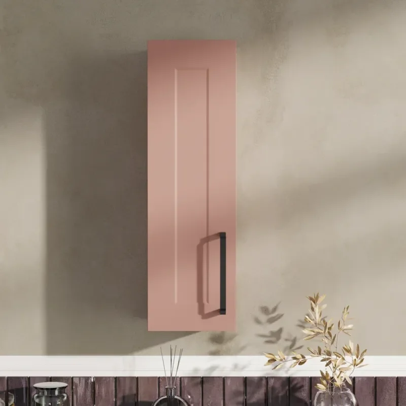 Oliver Pink 200mm Wall Cabinet with Shaker Door