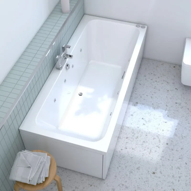 Vernwy 1800x800 Double Ended Whirlpool Bath