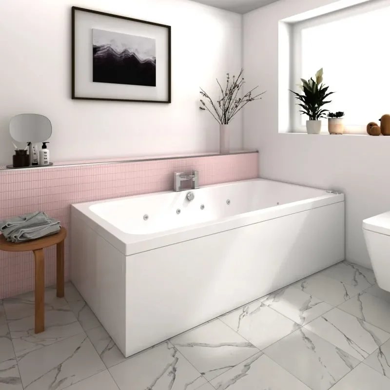 Vernwy 1800x900 Double Ended Whirlpool Bath