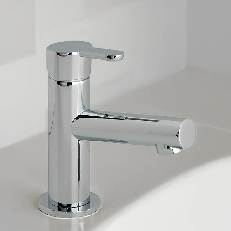 Sense Mini Mono Basin Mixer Single Lever Deck Mounted Smooth Bodied Waste Optional