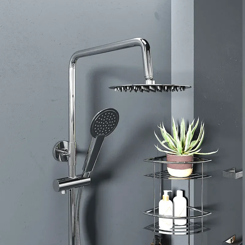 Bc Deluxe Exposed Thermostatic Shower, Riser Set