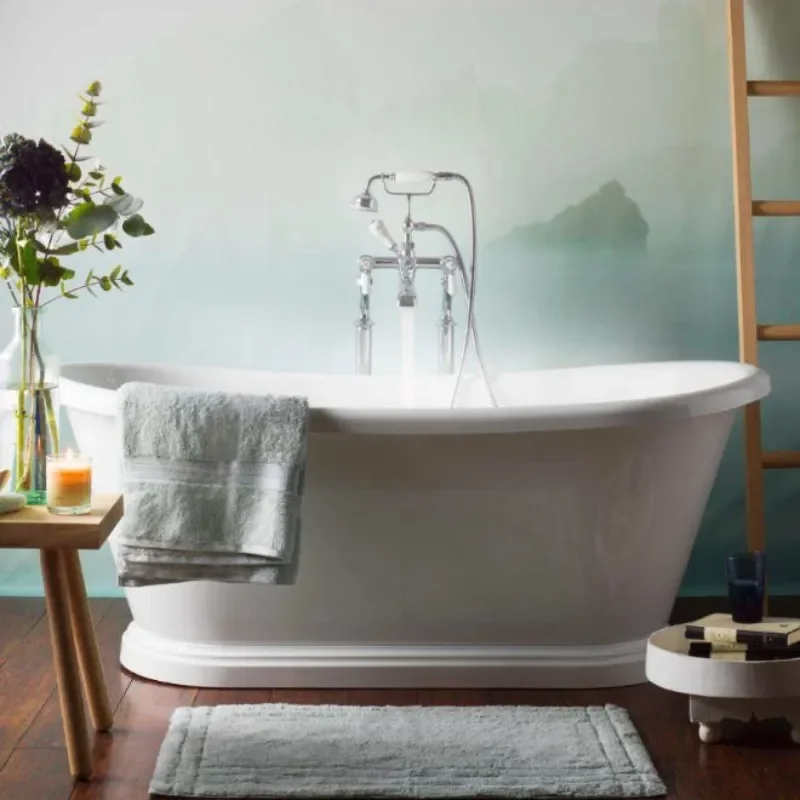 White Acrylic Boat Bath