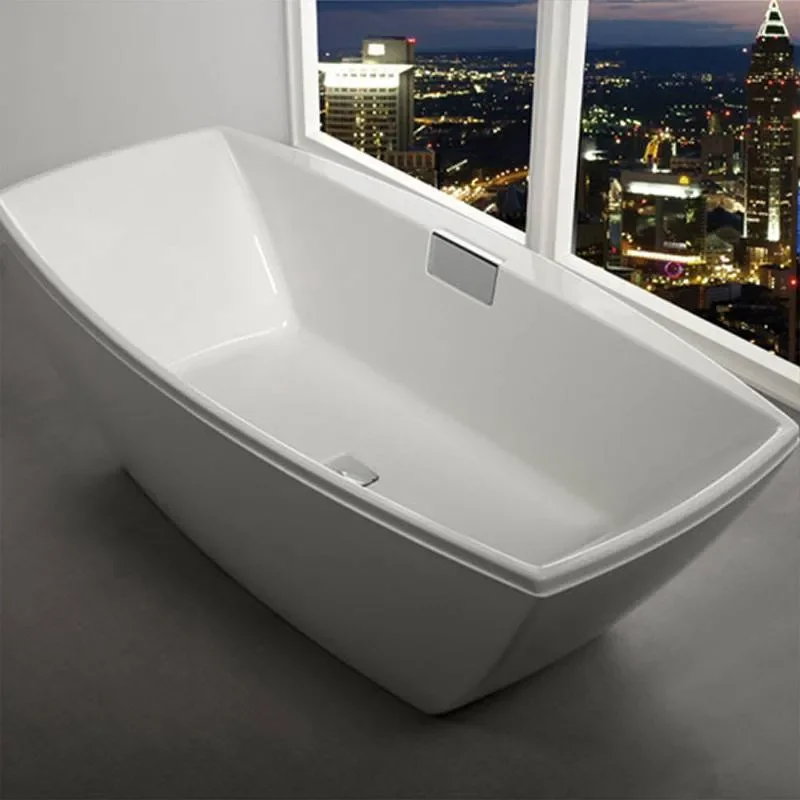 Celsius Freestanding rectangle Luxury Bath With Filler 1900 x 910 White