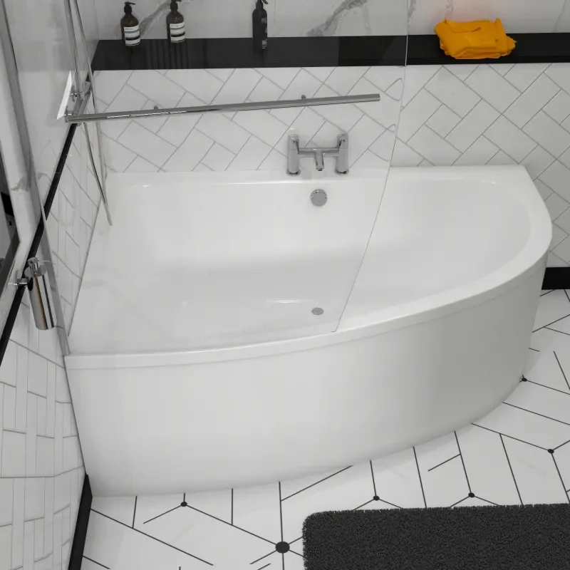 Extra Product Image For Clia Left Hand Offset X Small Corner Bath And Panel 2