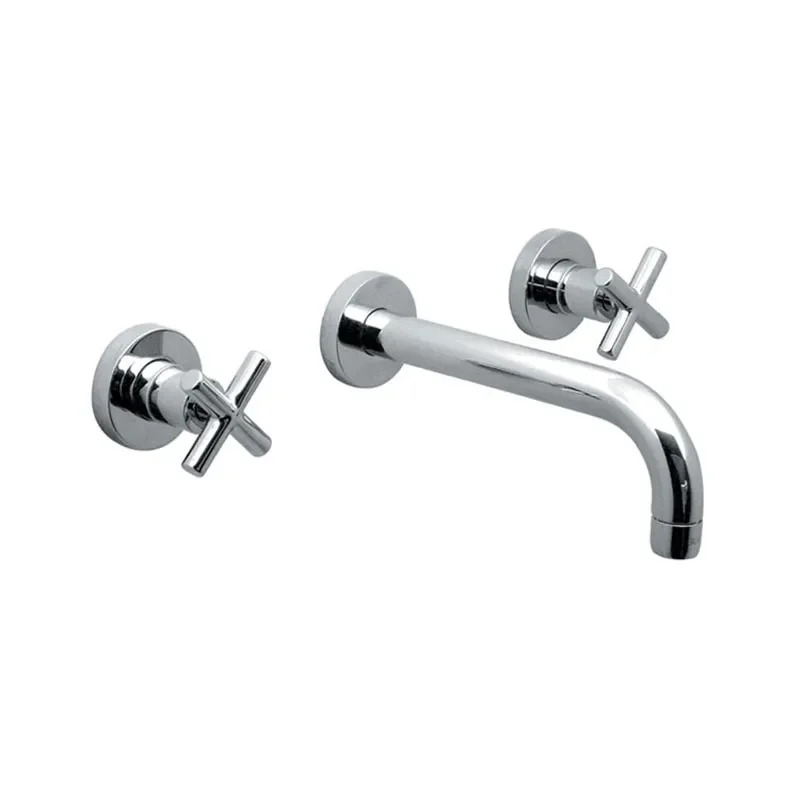 Elements Water 3 Hole Basin Mixer 200mm Spout