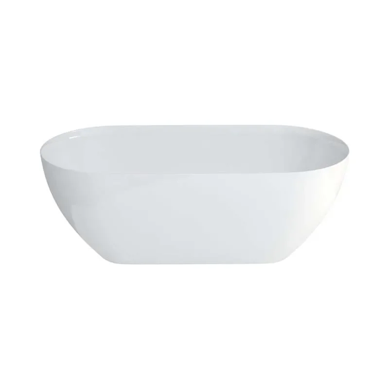 Formoso Grande Freestanding Clear Stone White Bath