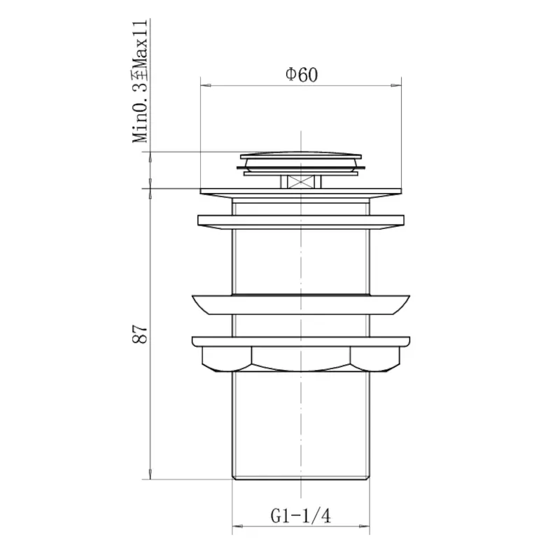 Product Image for Glade Slotted Basin Waste Black