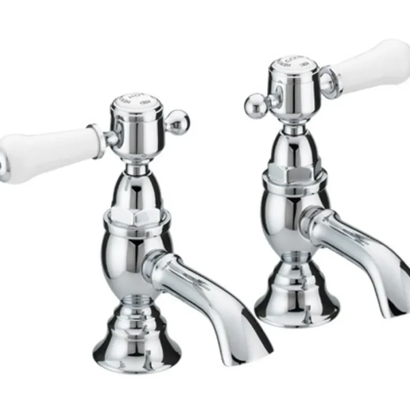 Glastonbury Twin Basin Taps Chrome