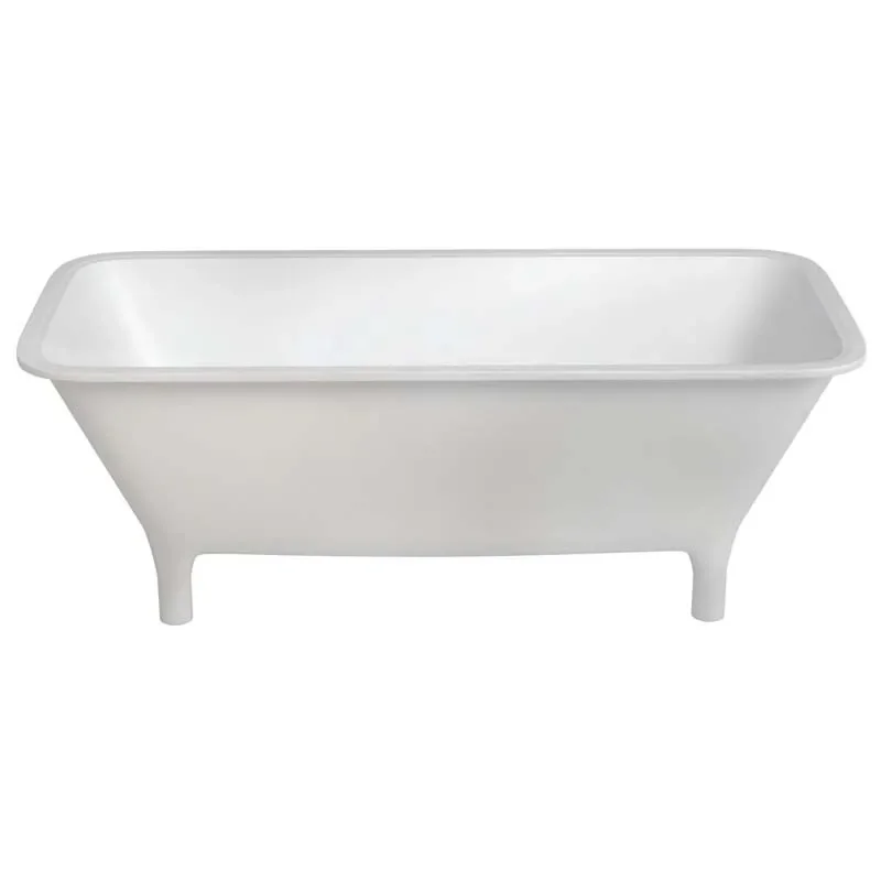 Lonio 1700x750x615 Natural Stone Freestanding White Bath