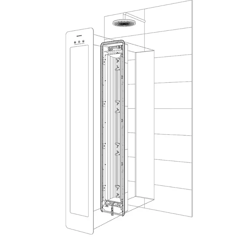 Product Image for Large Black Infrared Shower Therapy Light - Sunshower One