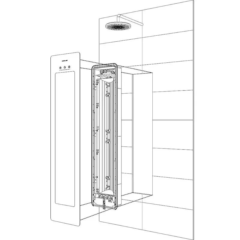 Product Image for Medium Sand White Infrared & UV Shower Therapy Light - Sunshower Plus