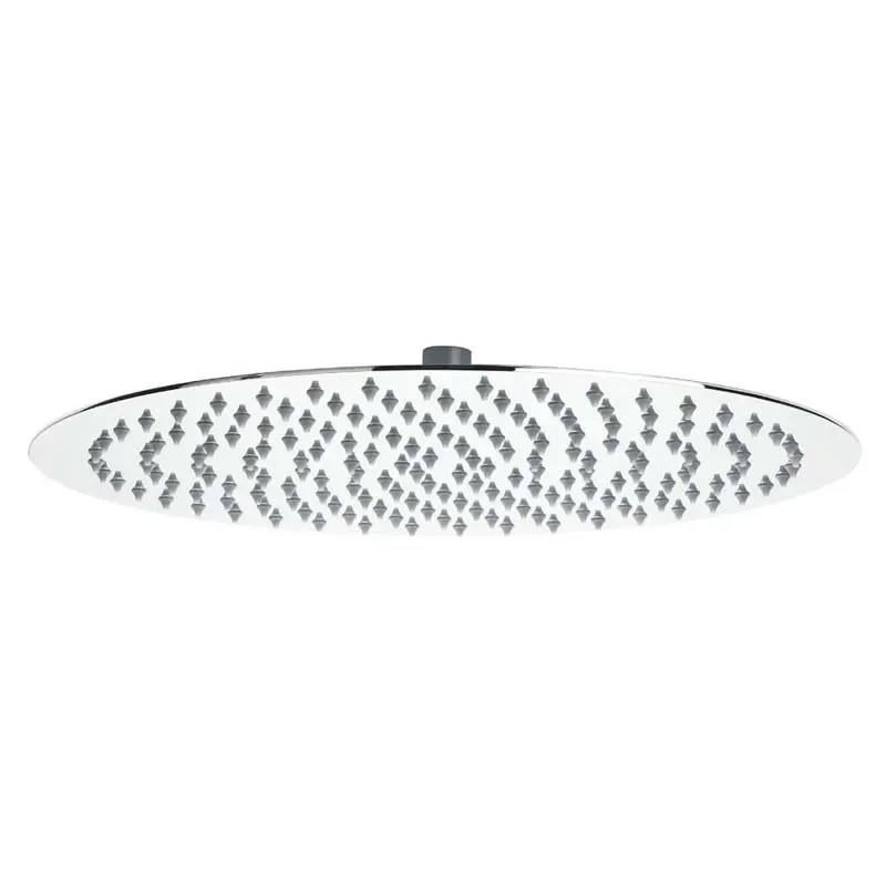 Stainless Steel Slim Round Fixed Shower Head 400mm Diameter