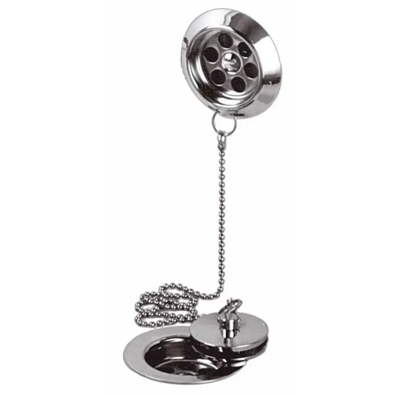 Stowaway Bath Waste Metal Plug And Chain 1.1/2 Contemporary Bathroom
