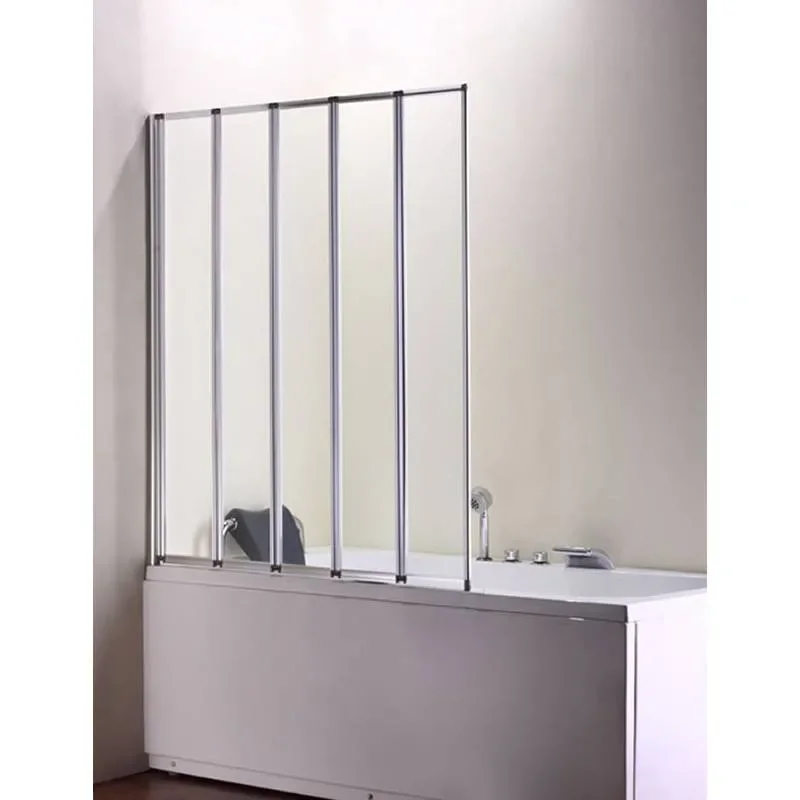 Volente 1250 5 Fold Screen Silver High Quality Bathroom