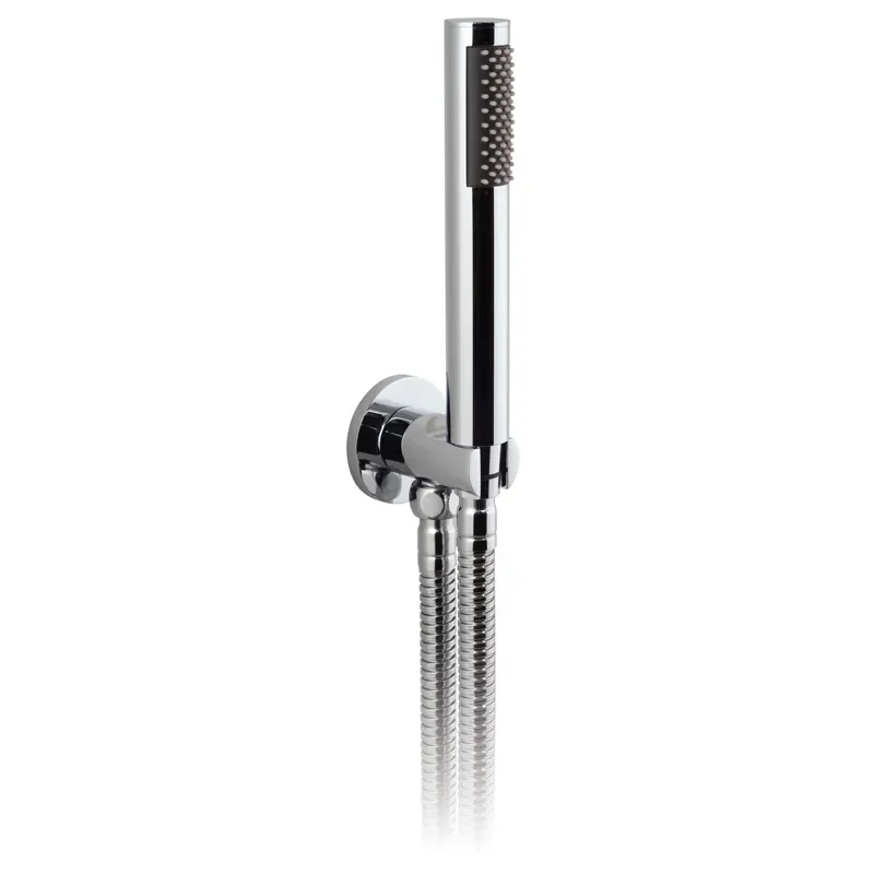 Zoo Single Function Mini Shower Kit With IntegratedOutlet And Bracket Wall Mounted