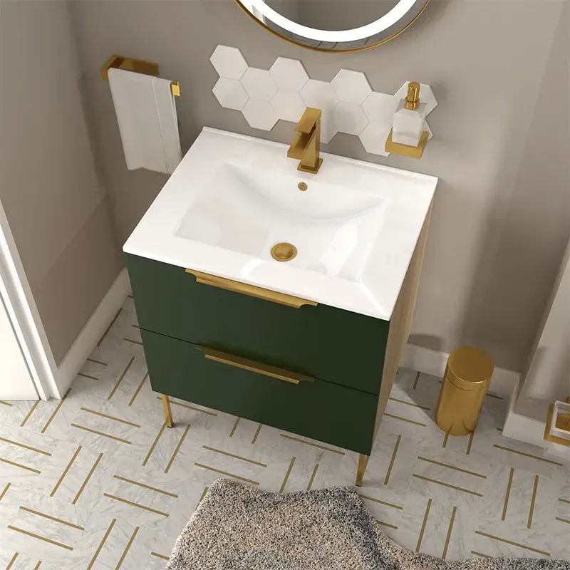 Alani 600 Green Sink Cabinet