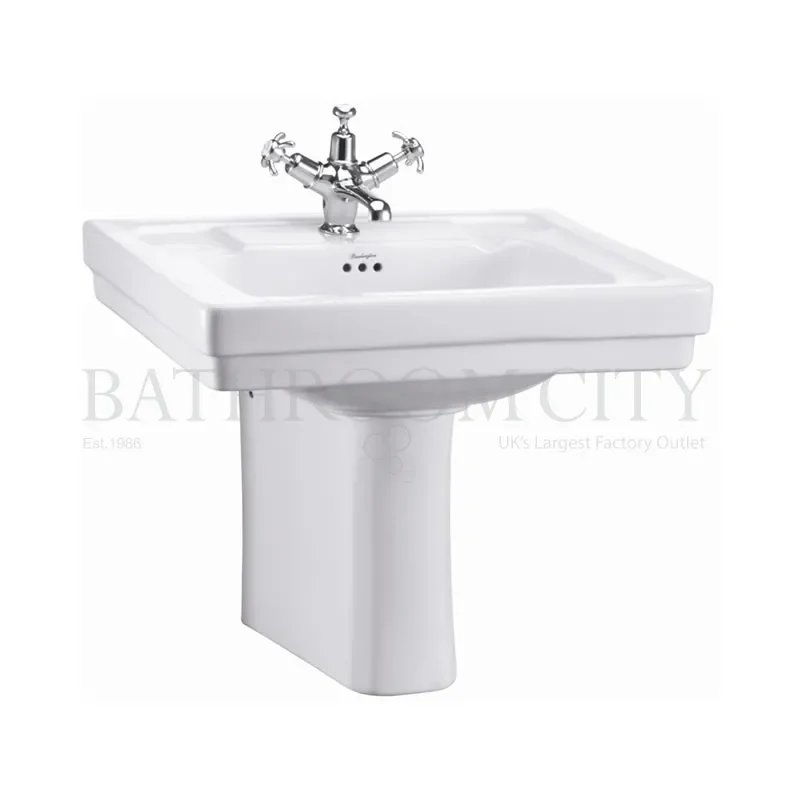 traditional Contemporary Basin 58cm and Semi Pedestal
