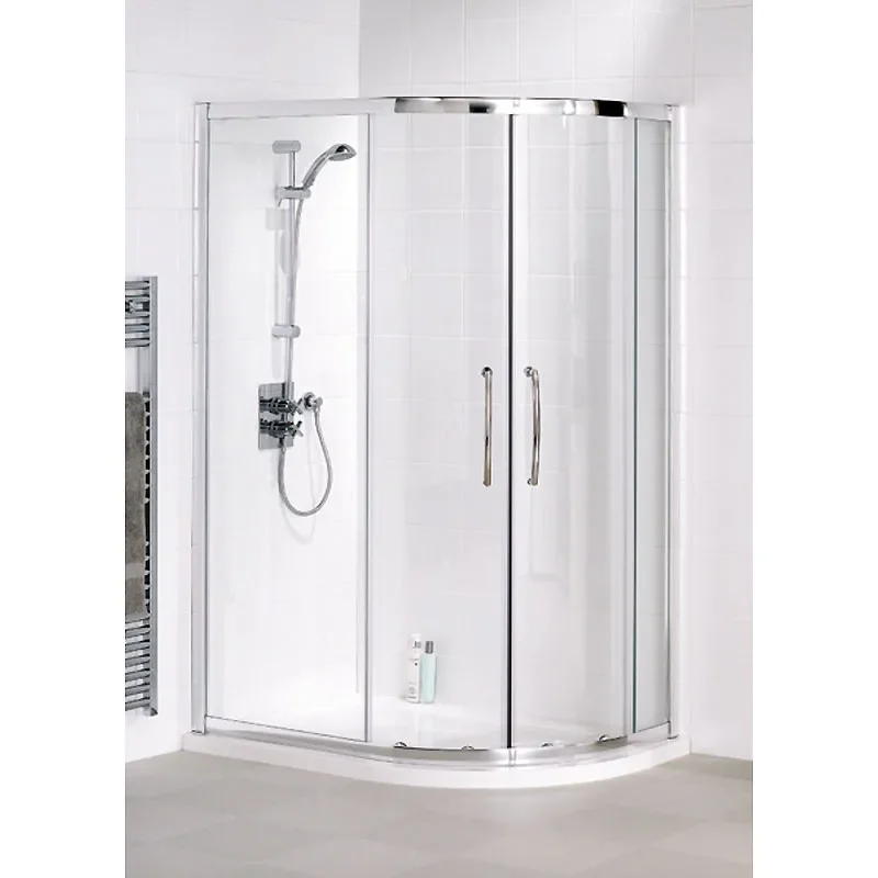 Lakes White Semi Framed Offset Quadrant Shower Cubicle High Quality Bathroom