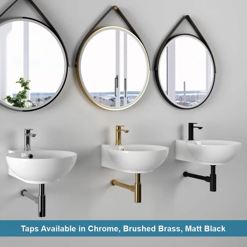 Extra Product Image For Tesla Round Wash Basin With Niagra Taps 1