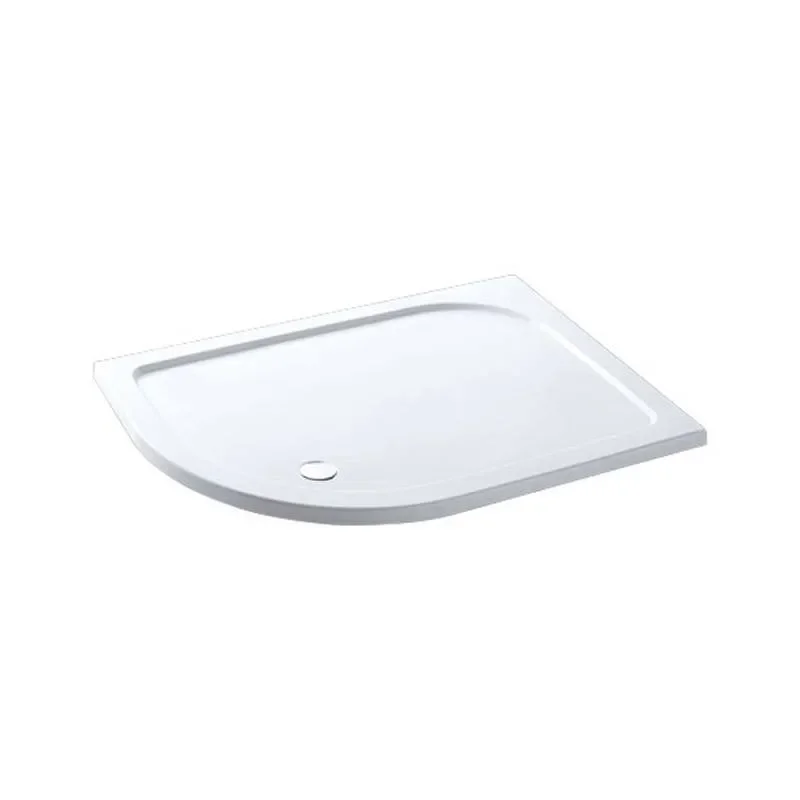 Volente 1100 offset Quad ABS resin Bathroom Shower Tray White Available in Many Size Options