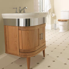 Carlyon Large Basin 715mm With Thurlestone Wall Hung Vanity Unit Natural Oak