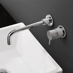 Mike Pro Basin 2 Hole Set No Waste Chrome