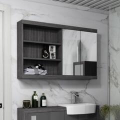 Hacienda Double Bathroom Mirror Cabinet