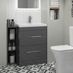 Patello 60 Vanity And 200 Filler unit Grey