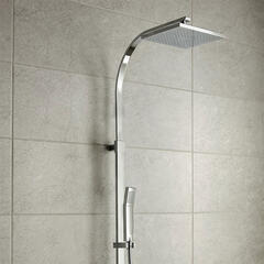 Velo thermo Square shower valve with integrated diverter