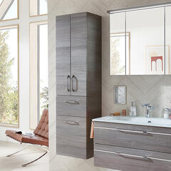 Balto Double Tall Boy Bathroom Storage cabinet 3 Doors 1 Drawer