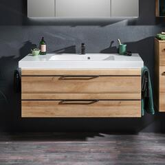 Luxury wall hung design Balto Bathroom Wall Hung Vanity Unit 2 Drawers